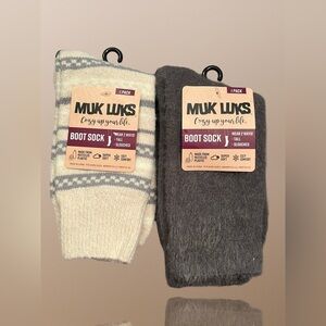 2 Pair Muk Luks Socks, Cozy up yourself, super soft and cozy comfort.
